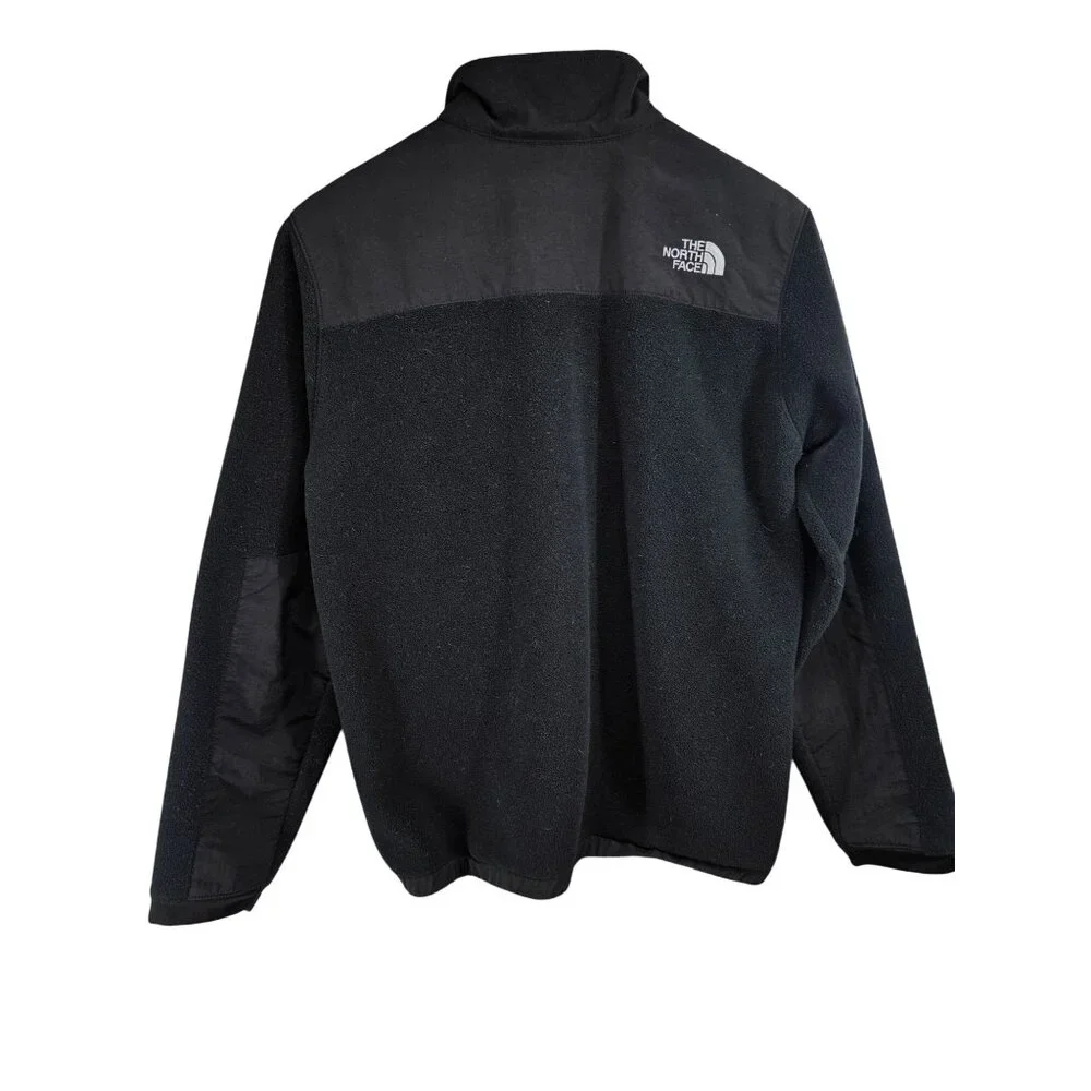 Vintage The North Face Denali Fleece Polartec Hooded Full Zip Coat Jacke XL Blac